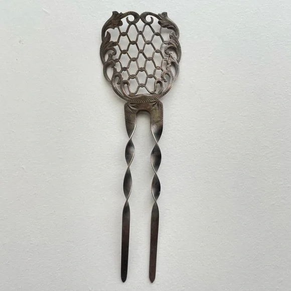 Sterling silver 1900’s Hair Comb Peinetta Accessory - Picture 16 of 16